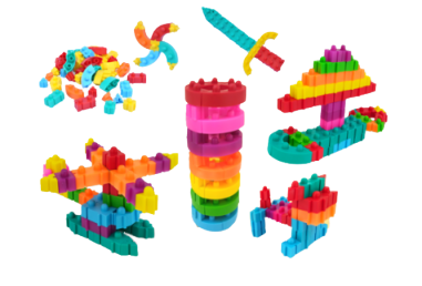 Kit 3D - 1000 Peças de Encaixe em Polipropileno