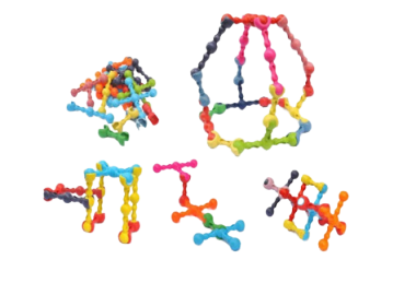 Kit Click Gire - 300 Peças Encaixáveis 360°