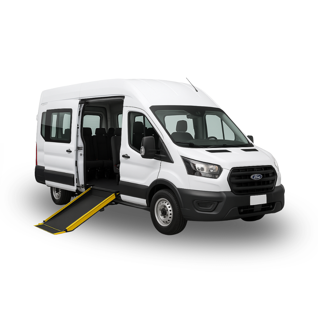 Van Transit L3 Automática 9+1 Diesel Adaptada para Cadeirante (3 espaços)