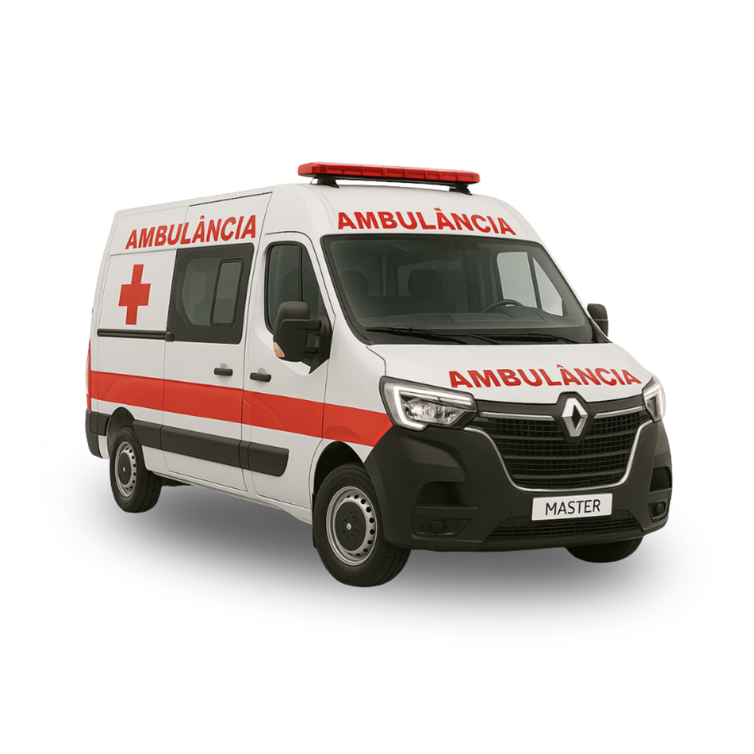 Ambulância Tipo C (UTI Móvel) – Renault Master Furgão Adaptado