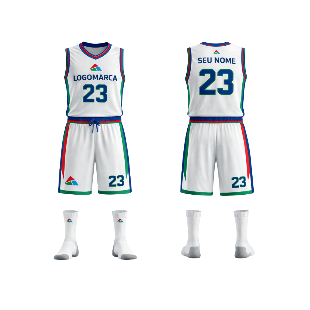Kit Uniforme De Basquete Completo