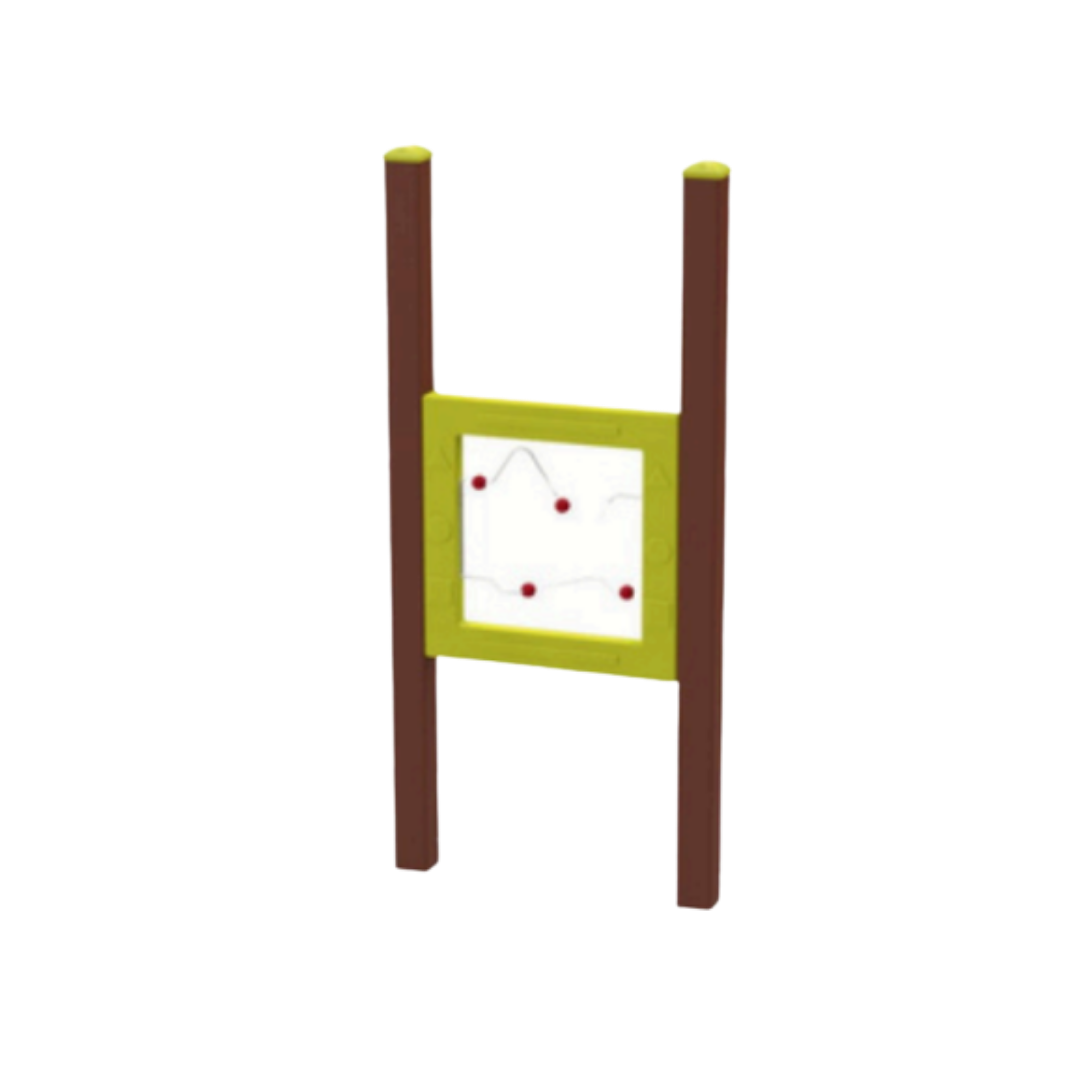 Painel Zig-Zag Sensorial Frente E Verso Em Madeira Ecológica WPC