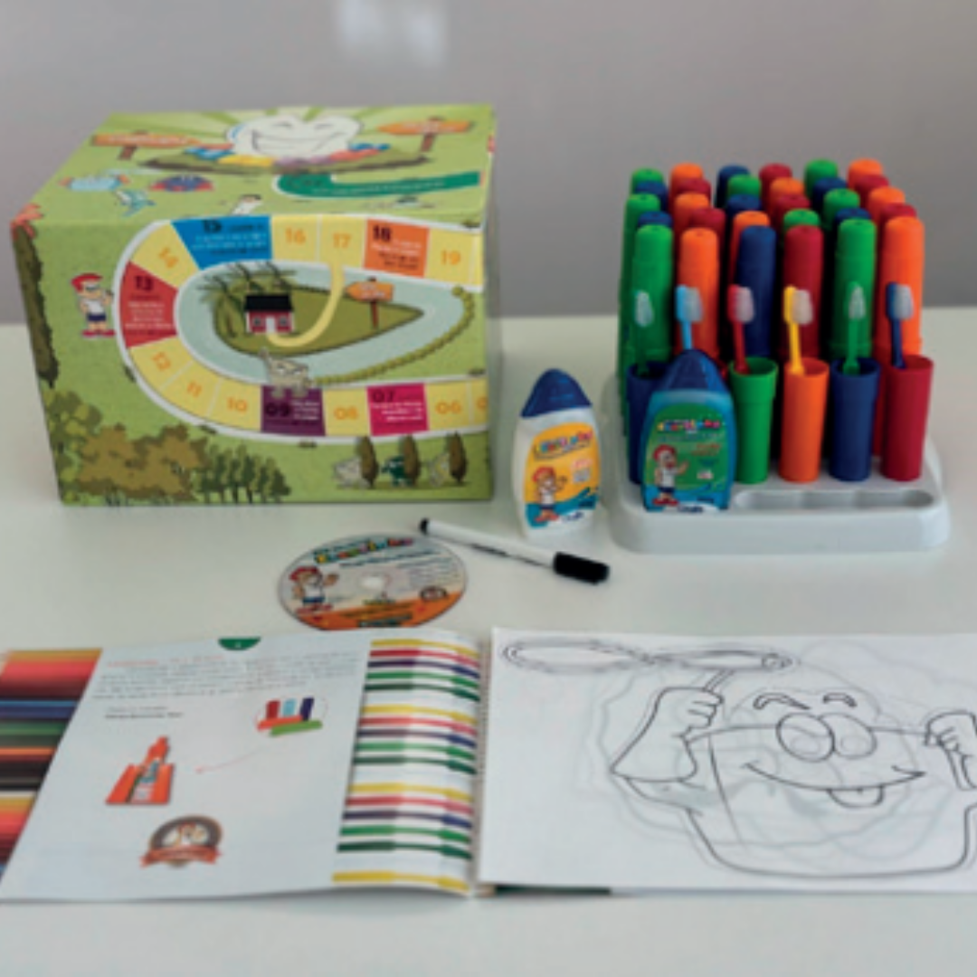 Conjunto de Material de Higiene Bucal Escolar – Kit Completo