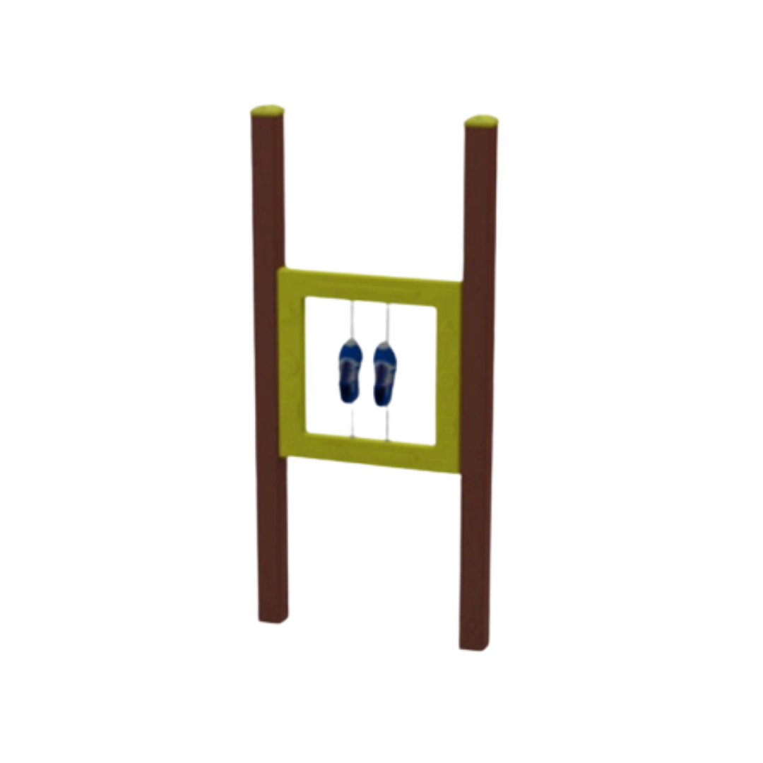 Painel Tênis Sensorial Em Madeira Ecológica WPC