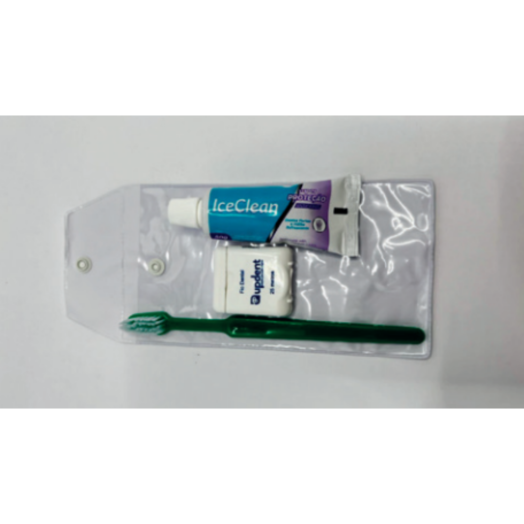 Kit de Reposição de Higiene Bucal Juvenil – Escova, Gel Dental e Fio Dental