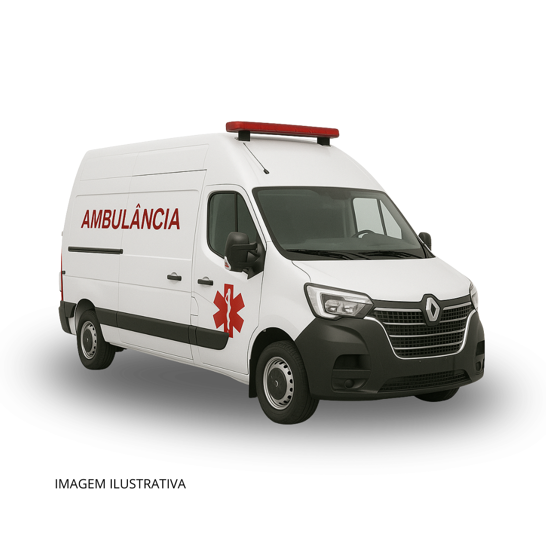 Ambulância UTI Móvel Tipo D – Renault Master, Furgão Longo Teto Alto, 0 km – Sem Equipamentos
