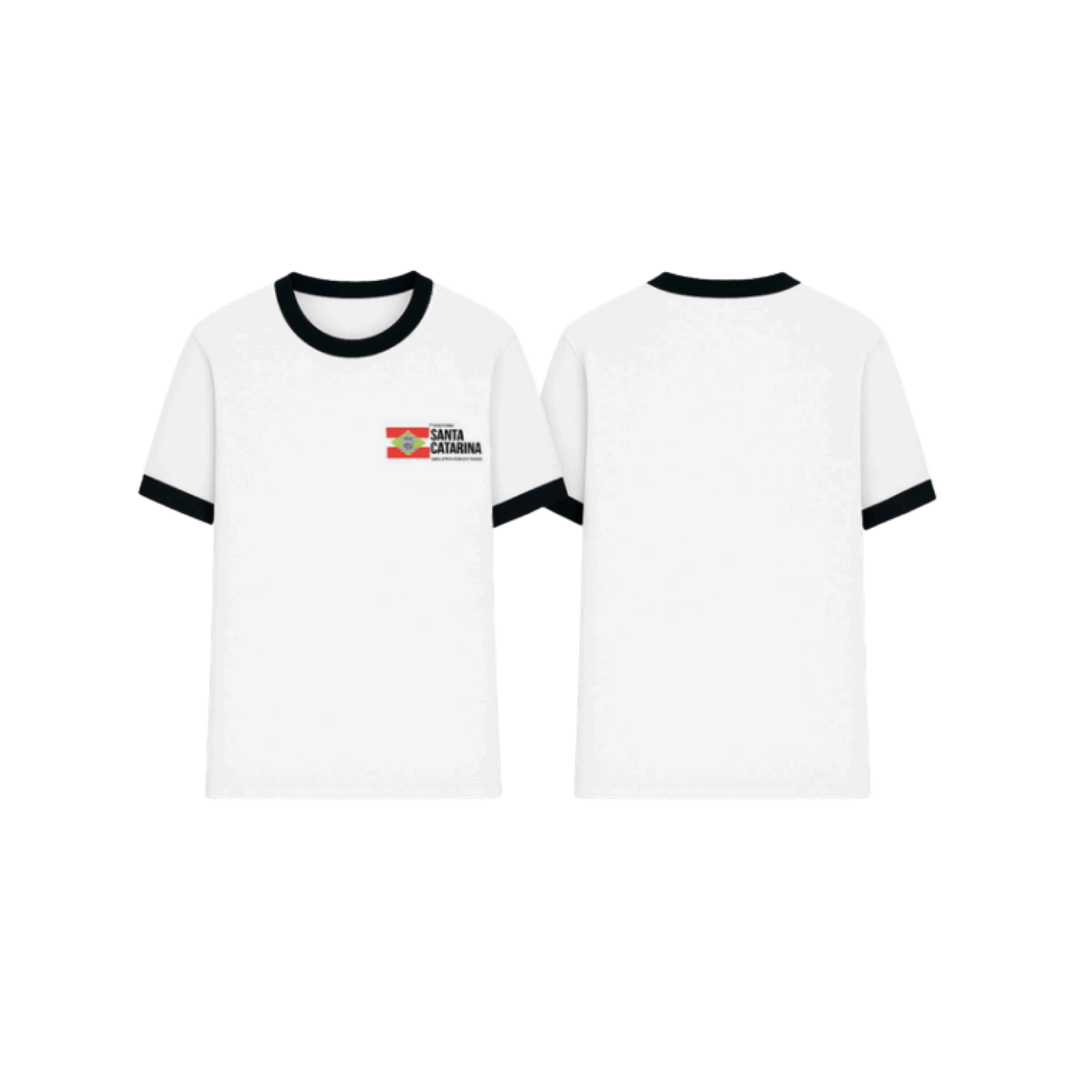 Camiseta Manga Curta Uniforme Escolar Unissex