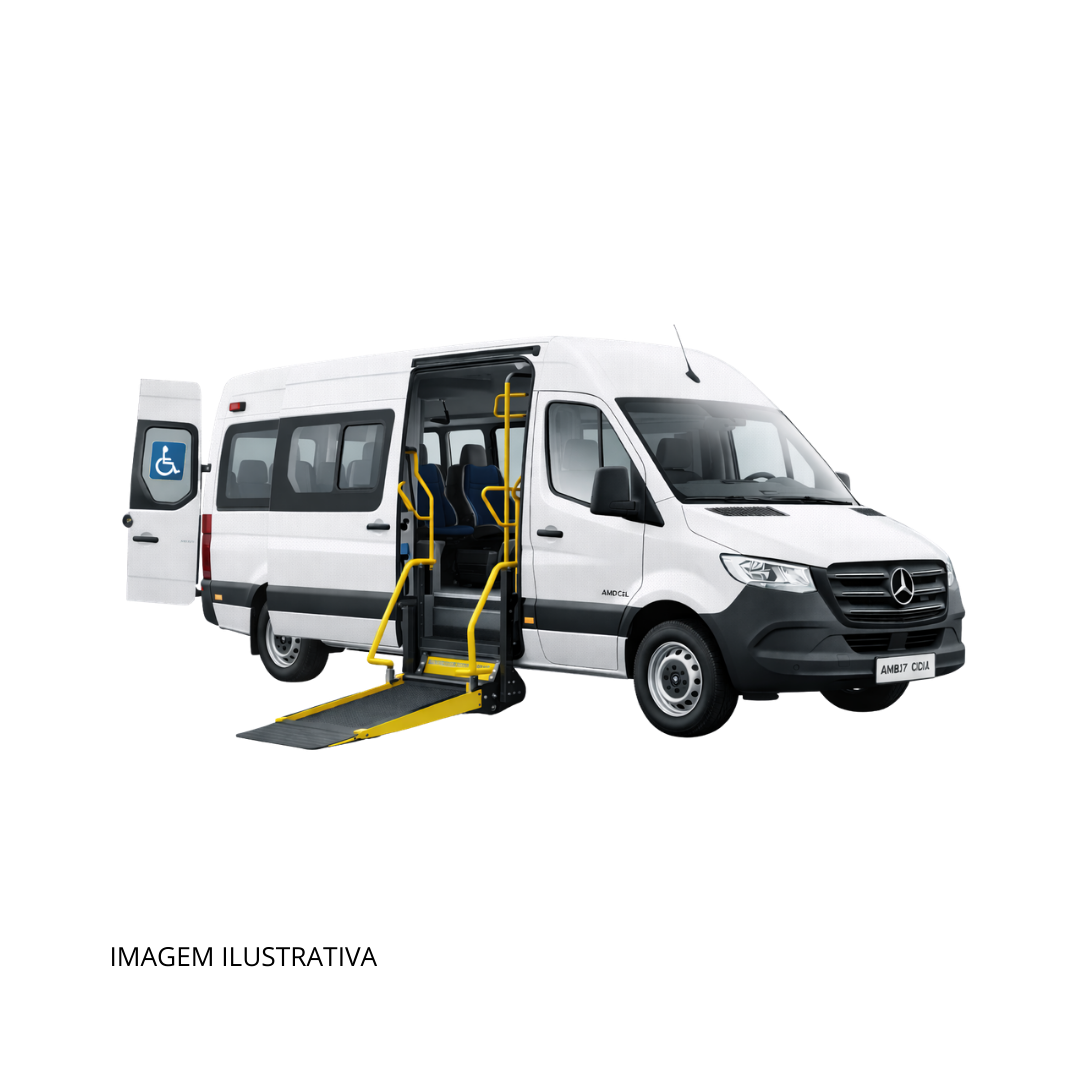 Van Acessível 10+1 Mercedes-Benz Sprinter 417 Com Plataforma Elevatória