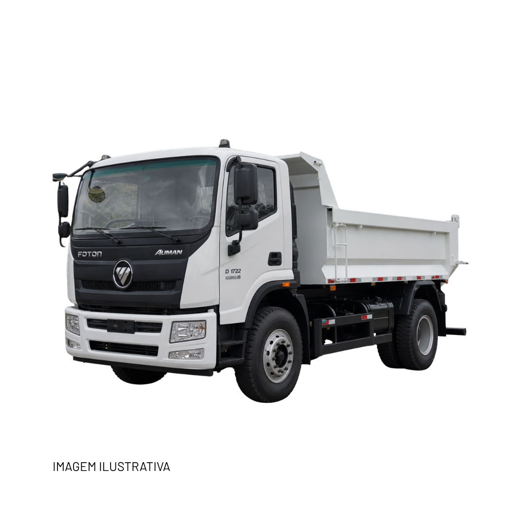 Foton Auman D 1722 Euro 6 Caminhão Toco Com Caçamba Basculante 5 M³