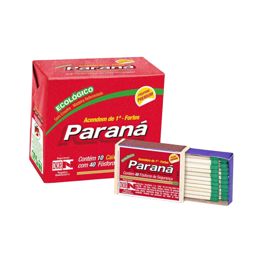 Fósforo Em Maço Com 10 Caixas
