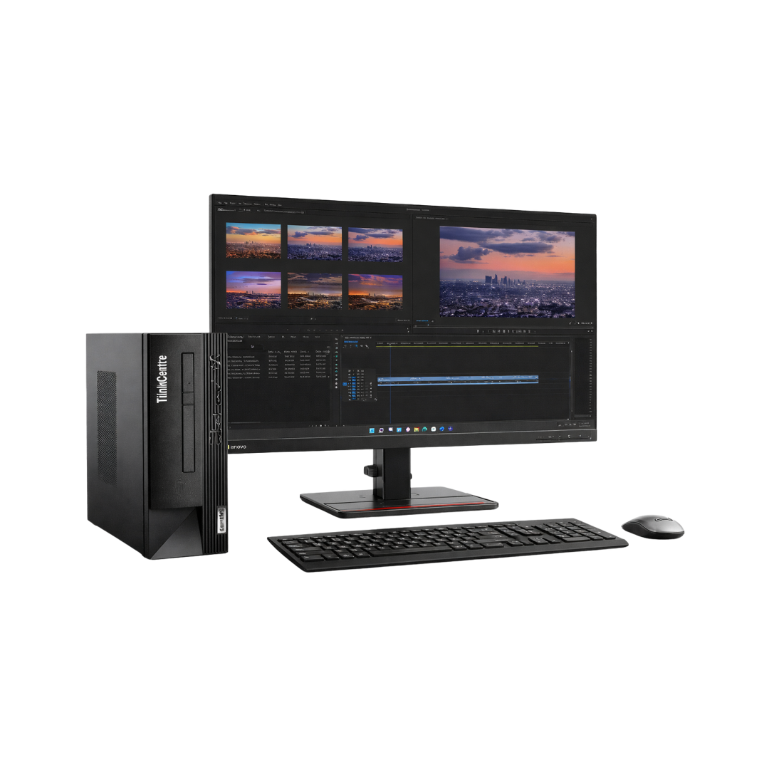 Desktop Corporativo Lenovo ThinkCentre Neo 50s com Monitor ThinkVision T24i-30