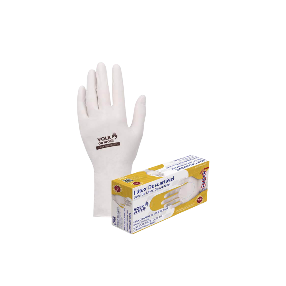 Luva De Borracha Em Látex Natural Tamanho Grande