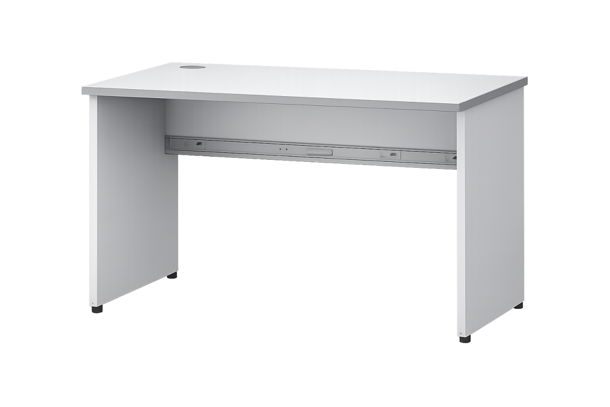 Mesa Com Pé Painel Em Mdp Sem Gavetas