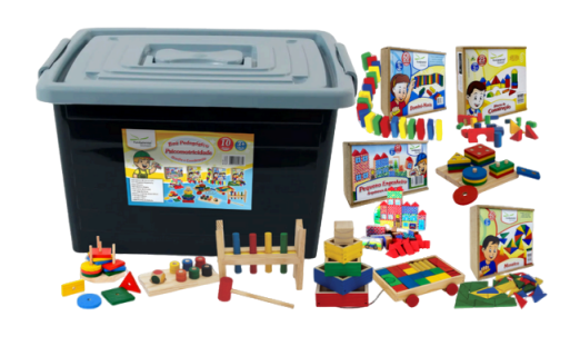 Baú Pedagógico Psicomotor - Conjunto Multiatividades