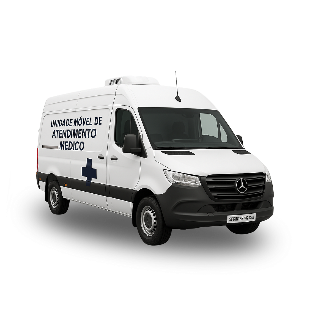 Unidade Móvel de Atendimento Médico – Furgão 14m³ Diesel Adaptado (Sprinter 417 CDI)