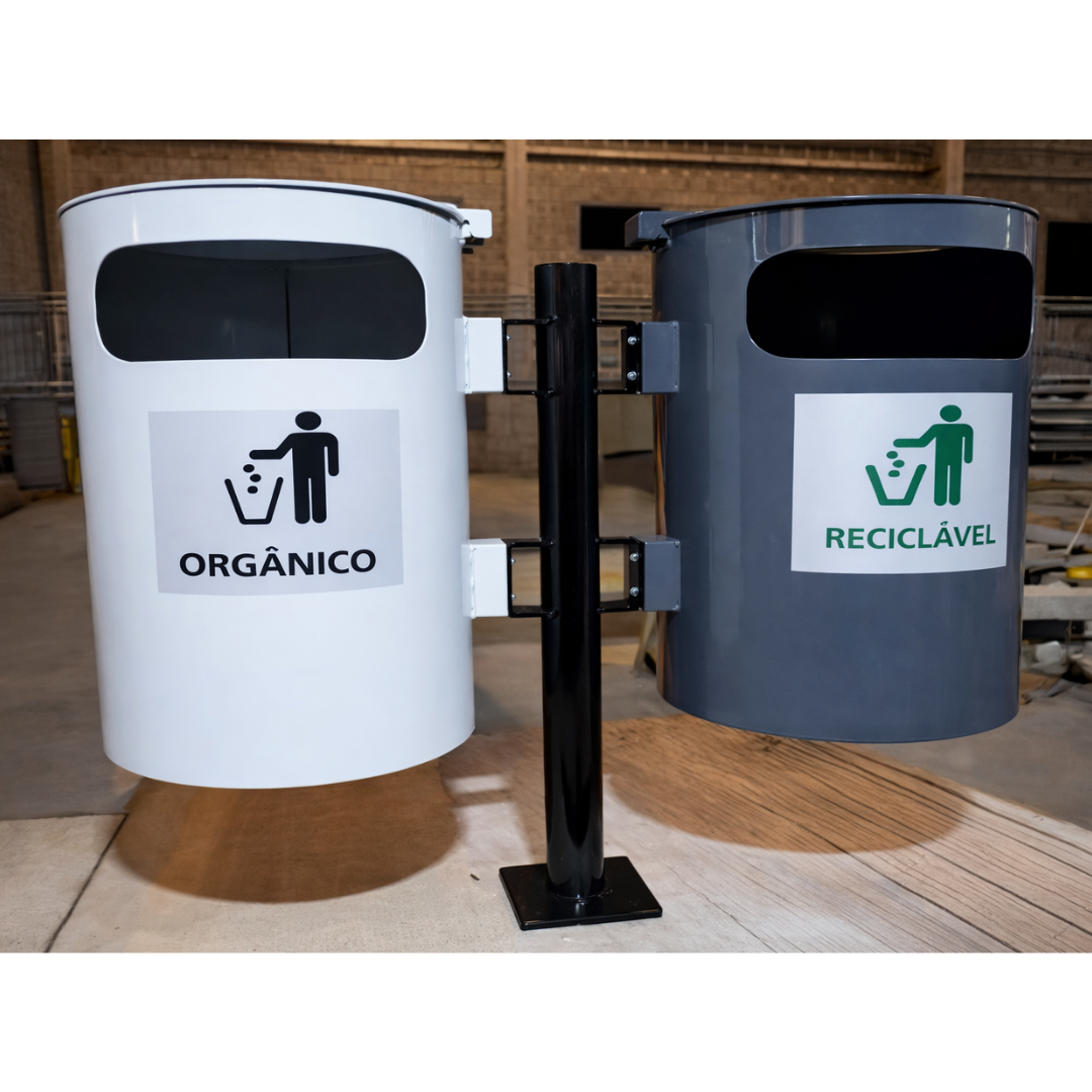 Lixeira Metálica 30l