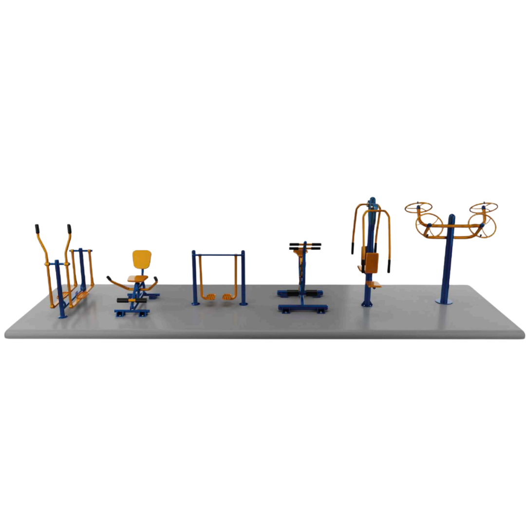 Kit de Academia ao Ar Livre – Equipamentos para Exercícios Funcionais em Espaços Públicos