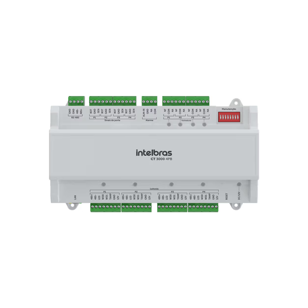 Controladora de Acesso Tipo 2 – Compatível com Portas, Cancelas e Catracas