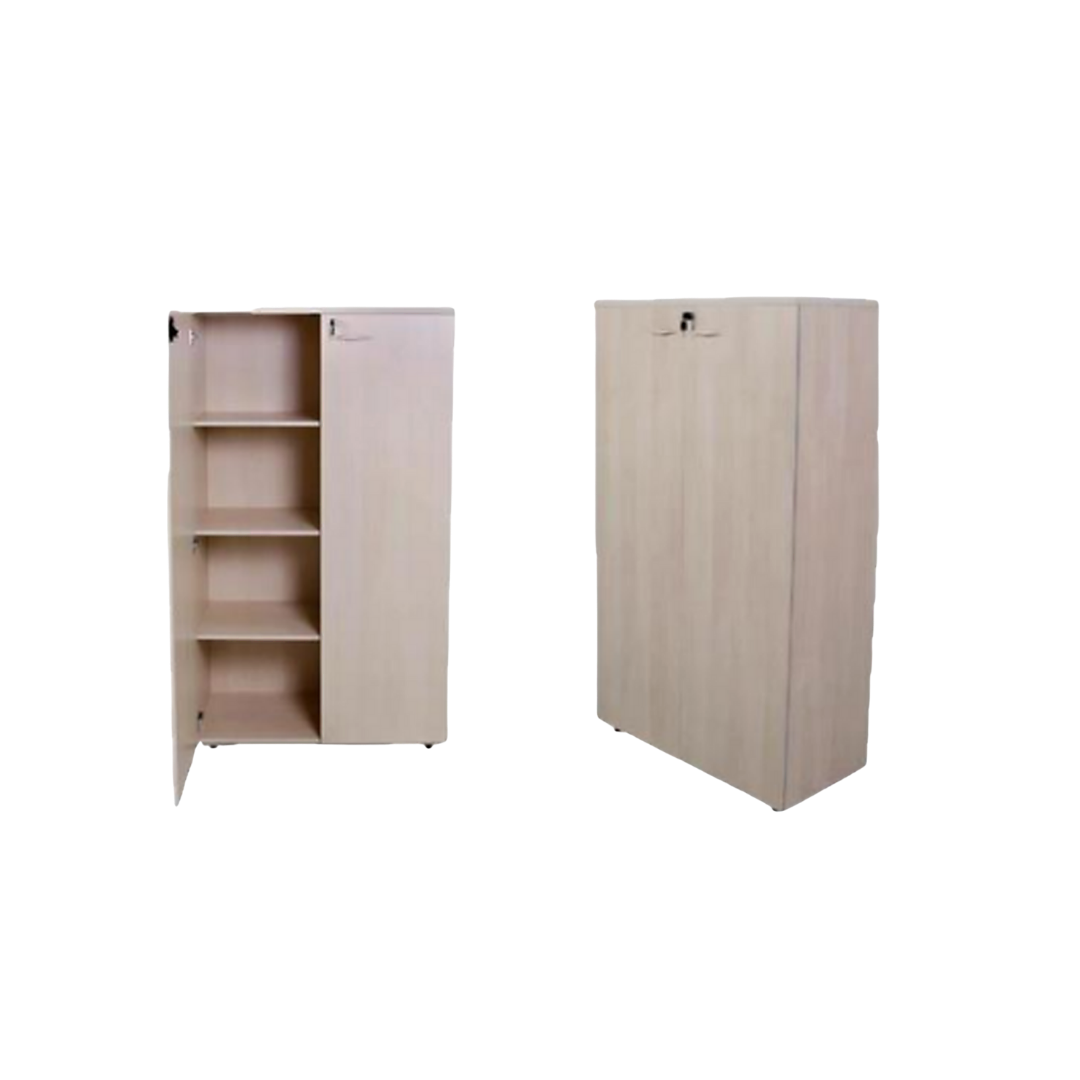 Armário Alto em MDP com 2 Portas e 4 Prateleiras – 800 × 500 × 1600 mm