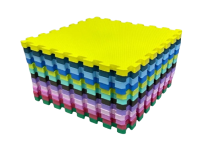 Tatame EVA Kit com 12 Peças – 10mm Antiderrapante 1x1m