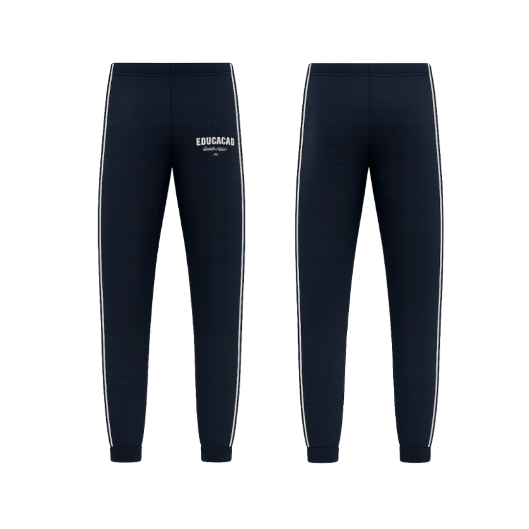 Calça De Uniforme Escolar Unissex Em Helanca Colegial