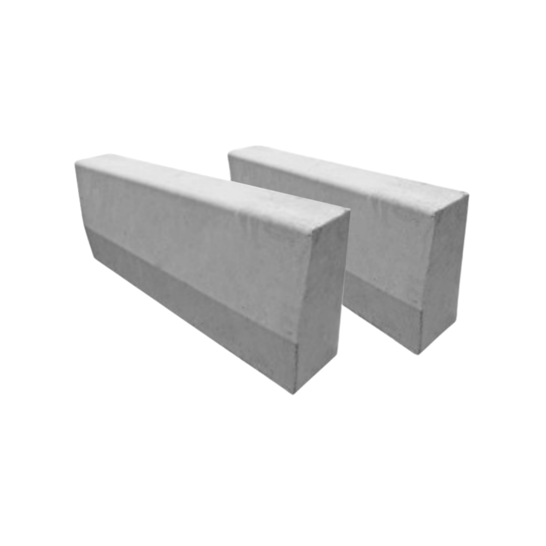 Meio-Fio De Concreto Pré-Moldado 100 X 30 X 10/12 Cm