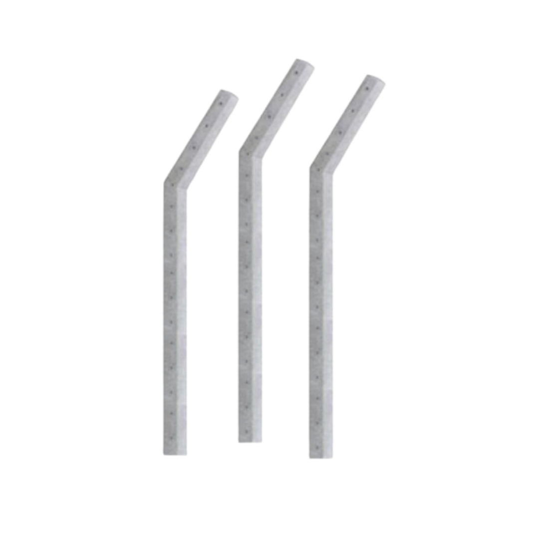 Mourão De Concreto Curvo 10 X 10 X 250 Cm + Curva De 50 Cm