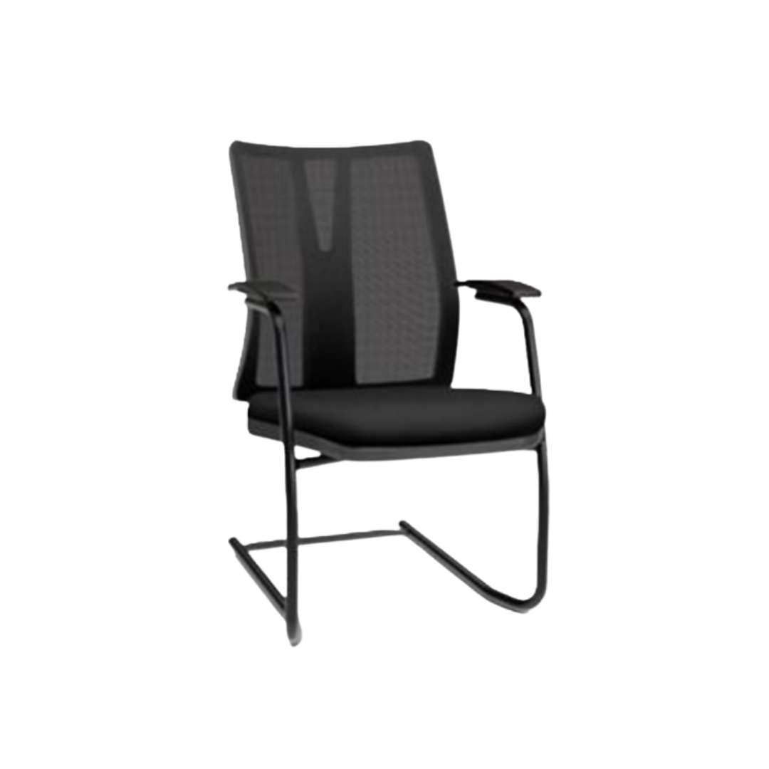 Cadeira de Diálogo Metálica com Braços – Uso Institucional