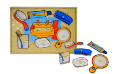 Quebra-Cabeça Pinos - Kit Higiene