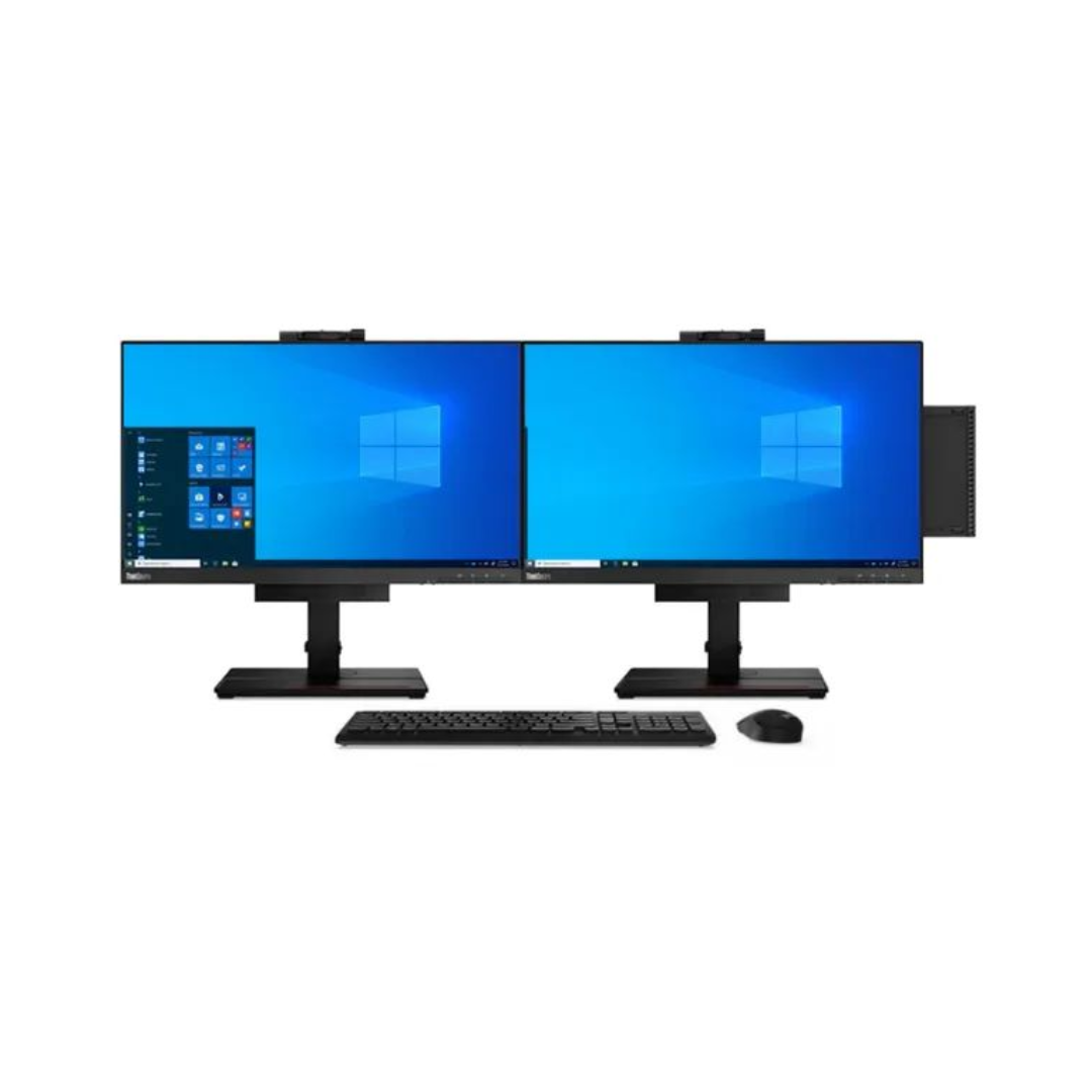 Fornecimento de Estação de Monitoramento Completa – Computador + 2 Monitores de 21,5″