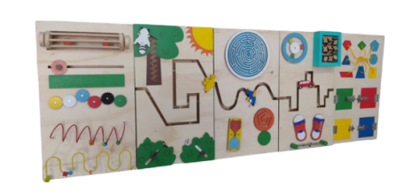 Painel Múltiplas Funções - Estação Completa de Estimulação Infantil