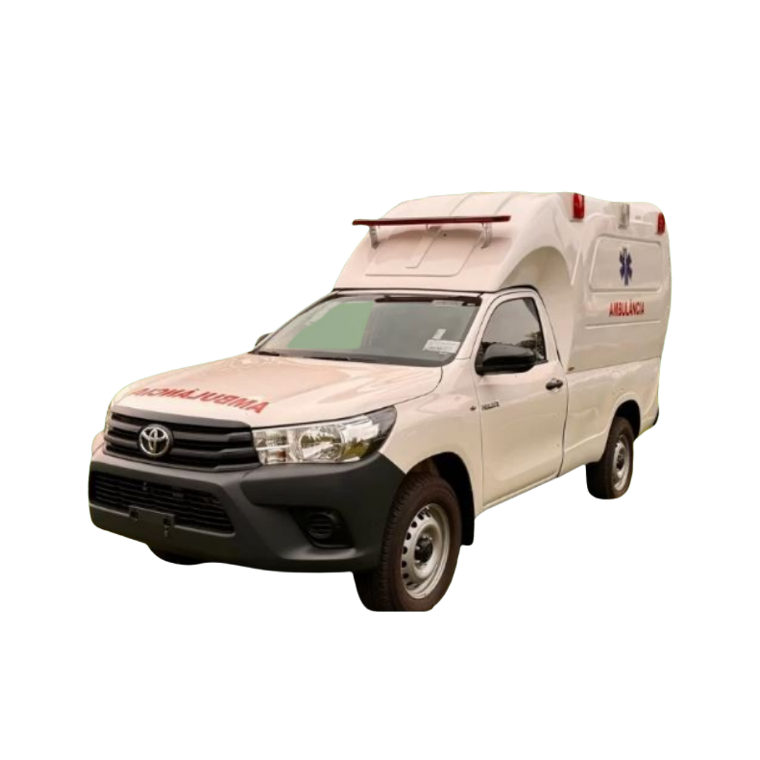 Ambulância Tipo A Simples Remoção Pick-Up 4x4 Com Baú Em Fibra De Vidro