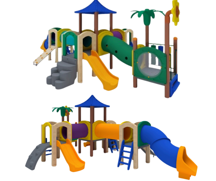 Circuito de atividades 9 - Playground Modular Infantil com Torres e Acessórios